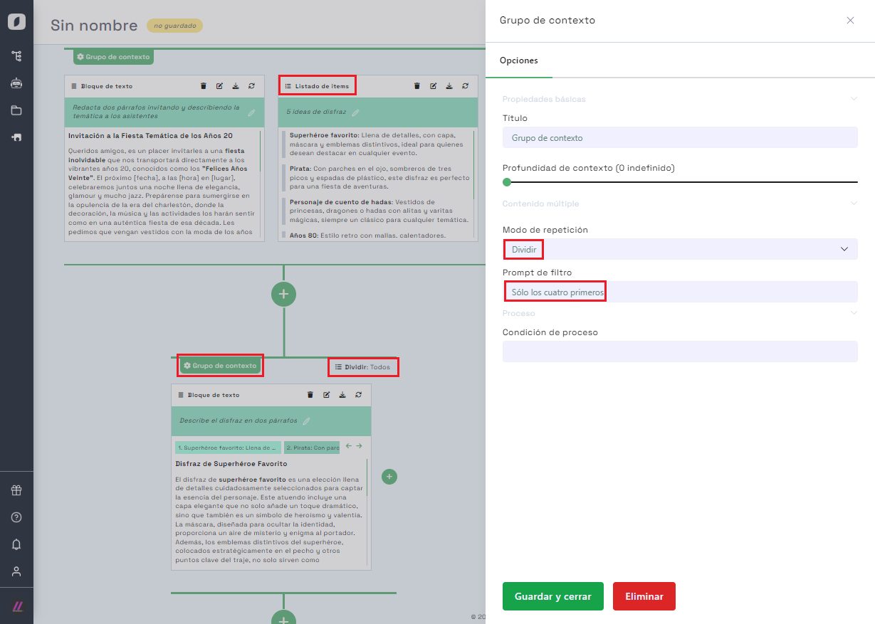 Applying Filters in Multiple Content