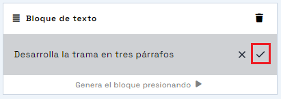 Generation Block Text: Assign Instruction